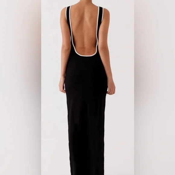 Black Backless Dress - Picture 2 of 3